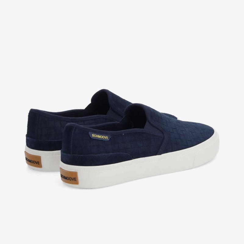 ARLO SLIP ON M - EMBOSSED SUEDE - NAVY
